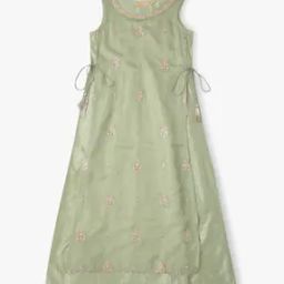 Embroidered Layered A-Line Dress-image-10