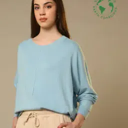 Crew-Neck Oversized Pullover-image-64