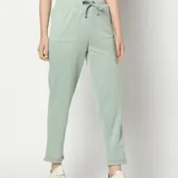 Women Straight Track Pants with Insert Pockets-image-23