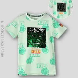 Boys Hulk Print Relaxed Print Round-Neck T-Shirt-picture-15