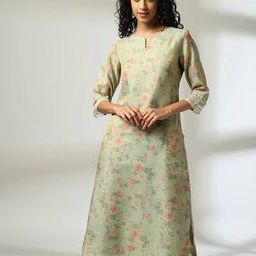 Women Floral Print Straight Kurta-image-16