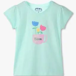 Girls Printed Slim Fit T-Shirt-image-31