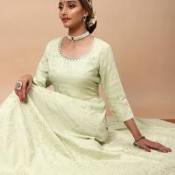 Foil Print Flared Dress-image-31