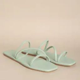 Strappy Slip-On Flat Sandals-image-102