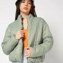 Women Longline Fitted Puffer Jacket-image-65