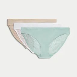 Pack of 3 Body Soft Lace Bikini Knickers-25