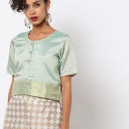 Embellished Round-Neck Crop Top-image-63