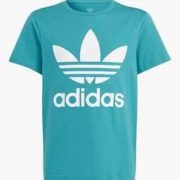 adidas kids Trefoil Logo Print Crew-Neck T-Shirt-picture-45