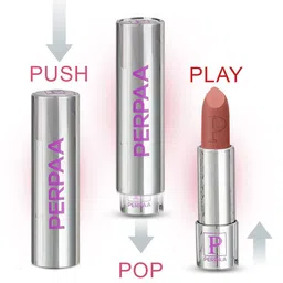 PERPAA Set of 3 Push Button Waterproof & Creamy Matte Lipstick - 3.5 g each-16