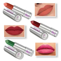 PERPAA Set of 3 Push Button Waterproof & Creamy Matte Lipstick - 3.5 g each image 5