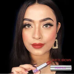 PERPAA Set of 3 Push Button Waterproof & Creamy Matte Lipstick - 3.5 g each image 2
