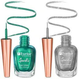 FORFOR Set of 2 Sparkle Water-Proof Liquid Glitter Eyeliners 7ml Each - Shades 03 & 05-5