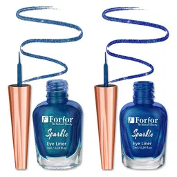 FORFOR Sparkle Set Of 2 Liquid Glitter Eyeliners 7 ml Each - Royal Blue 07 & Blue 08-45