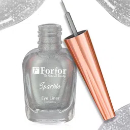 FORFOR Sparkle Set Of 2 Liquid Glitter Eyeliners 7 ml Each - Black 01 & Silver 05 image 5