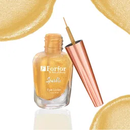 FORFOR Sparkle Set Of 2 Liquid Glitter Eyeliners 7 ml Each - Grey 02 & Golden 04 image 3