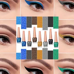 FORFOR Set of 2 Sparkle Water-Proof Sensational Liquid Glitter Eyeliners - 7 ml each image 5