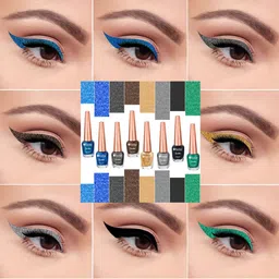FORFOR Sparkle Set Of 2 Liquid Glitter Eyeliners 7 ml Each - Golden 04 & Silver 05 image 4