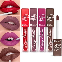 ForSure Stay Matte Set Of 4 Non-Transfer Waterproof Long-last Liquid Matte Mini Lipstick 2.5 ml Each-41