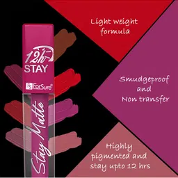 ForSure Stay Matte Set Of 4 Non-Transfer & Waterproof Long-Last Liquid Matte Mini Lipstick - 2.5 ml Each image 3