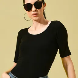 CHARMGAL Scoop Neck Top-picture-1