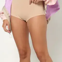 SS04 High Coverage Super Combed Cotton Elastane Mid-Waist Boy Shorts with Stay Fresh Treatment-picture-24