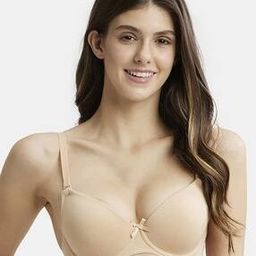1245 UnderWired Padded Cotton Elastane Medium Coverage Multiway Styling T-Shirt Bra-1
