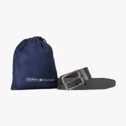 Reversible Leather Belt with Buckle Closure-image-20