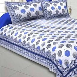Cotton King Size Bedsheet with 2 Pillow Covers-image-17