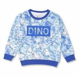 Boys Dinosaur Print Regular Fit Sweatshirt-image-10