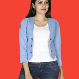Women Regular Fit Denim Shrug-34