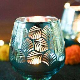 Set of 2 Glass T-Lite Holders-42