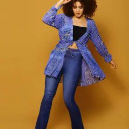 Women Paisley Print Front-Open Shrug-12