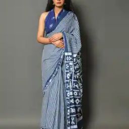 Striped Cotton Saree-image-62