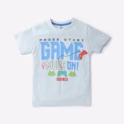 Game Mode On Print Round-Neck T-Shirt-6