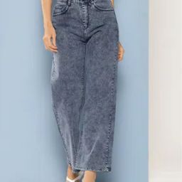 Women Wide Jeans with Insert Pockets-image-48