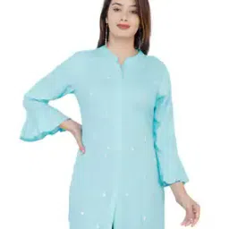 Embellished Tunic with Bell Sleeves-picture-15