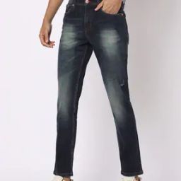Men Slim Fit Mid-Wash Jeans-image-59