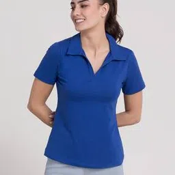 LivIn Solid Collar Neck Polo T-Shirt-image-5