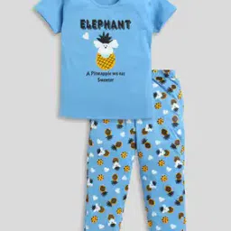 Cartoon Print Top & Pants Set-picture-10