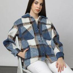 Checkered Faux Fur Jacket-picture-33