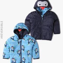 Zip-Front Reversible Puffer Jacket-image-4