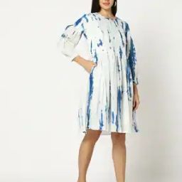 Tie & Dye Fit & Flare Dress-image-47