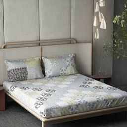 136 TC Ethnic Motifs Cotton Double King Regular Bedding Set-10