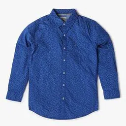 Boys Printed Slim Fit Shirt-image-5