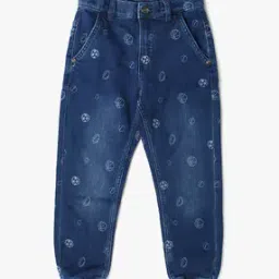 Boys Printed Regular Fit Joggers-image-49