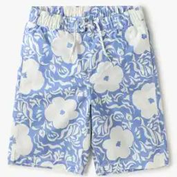 Floral Print Mid-Rise Flat-Front Shorts-picture-18