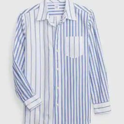 Striped Cotton Shirt-image-70