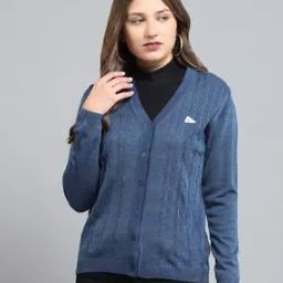 Women Self-design Cardigan-image-3