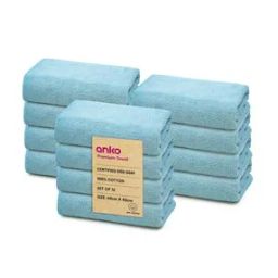 Set of 12 550 GSM Cotton Hand Towels 24" x 16"-9