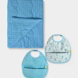 UnisexCotton Blanket And Bibs Gift Sets-picture-35